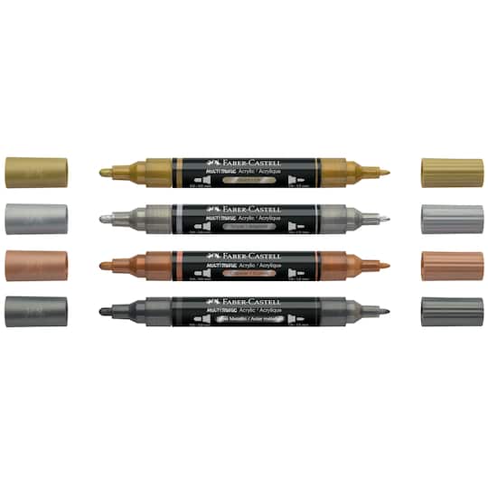 Faber-Castell® Metallic Acrylic Paint Marker Set